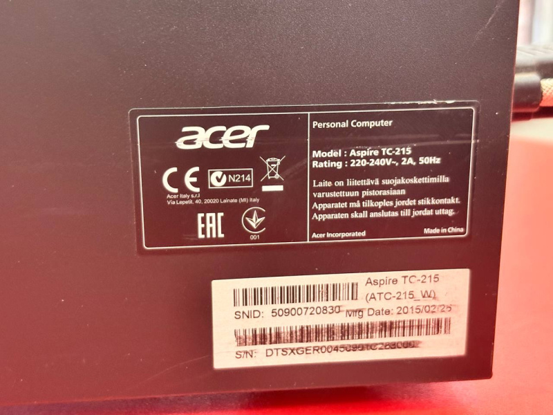Системный блок Acer TC-215