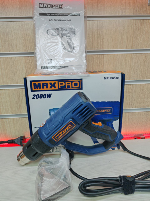 Строительный фен Maxpro 2000W