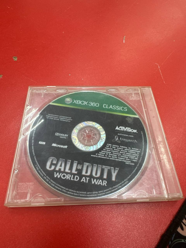 Игра Xbox CALL of DUTY world at war