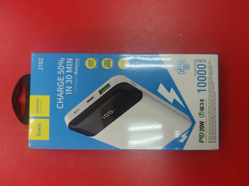 Внешний аккумулятор Hoco J102 Cool, 10000мАч