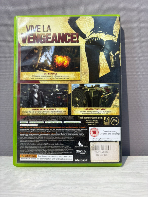 Игра Xbox The Saboteur